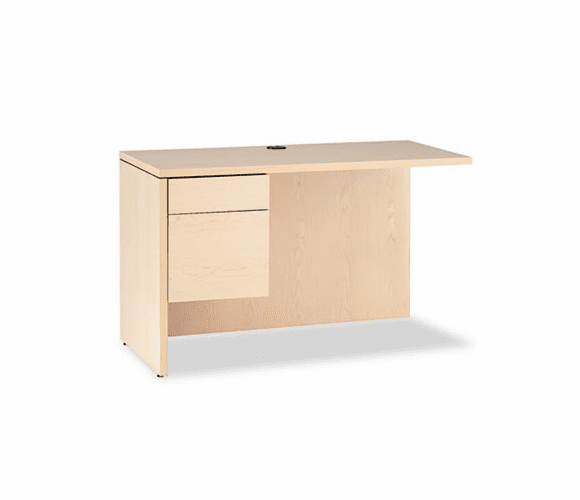 HON10516LDD 10500 Series �L� Workstation Return, 3/4 Height Left Ped, 48w x 24d, Nat Maple By HON COMPANY