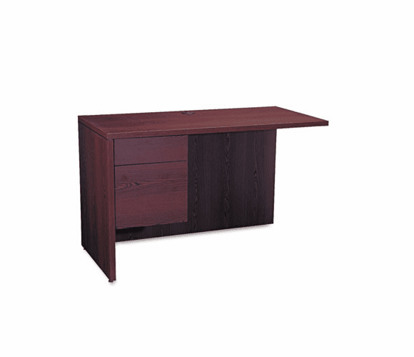 HON10516LNN 10500 Series L Workstation Return, 3/4 Height Left Ped, 48w x 24d, Mahogany By HON COMPANY
