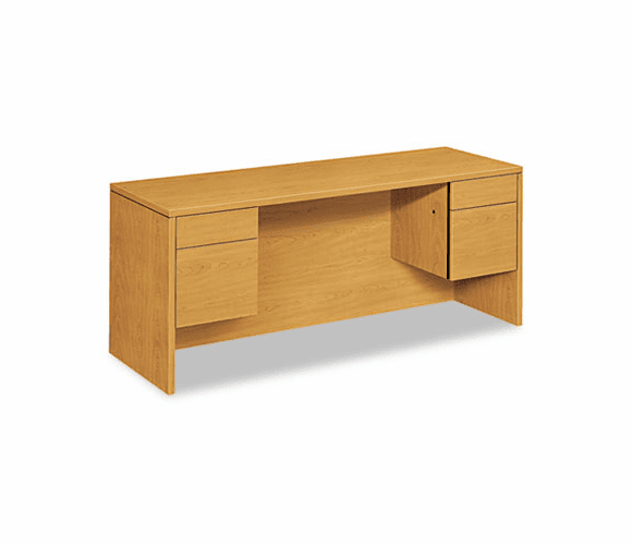 HON10543CC 10500 Series Kneespace Credenza With 3/4-Height Pedestals, 72w x 24d, Harvest By HON COMPANY