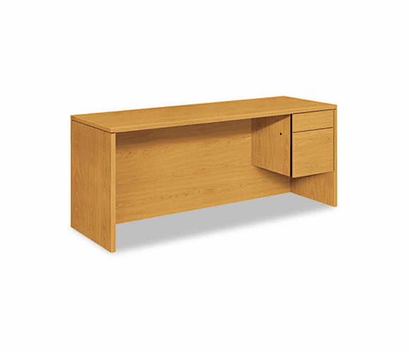 HON10545RCC 10500 Series 3/4-Height Right Pedestal Credenza, 72w x 24d x 29-1/2h, Harvest By HON COMPANY
