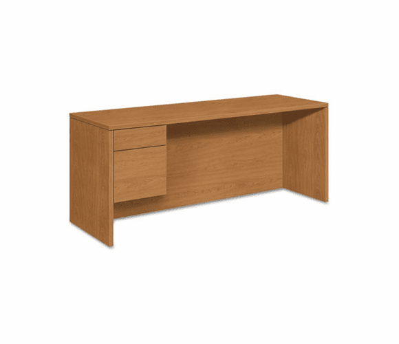 HON10546LCC 10500 Series 3/4-Height Left Pedestal Credenza, 72w x 24d x 29-1/2h, Harvest By HON COMPANY