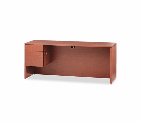 HON10546LJJ 10500 Series 3/4-Height Left Pedestal Credenza, 72w x 24d x 29-1/2h,Henna Cherry By HON COMPANY