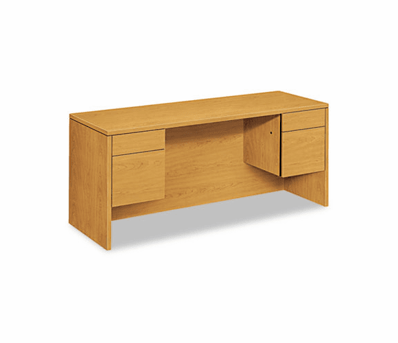 HON10565CC 10500 Series Kneespace Credenza With 3/4-Height Pedestals, 60w x 24d, Harvest By HON COMPANY
