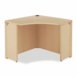 HON105810DD 10500 Series Curved Corner Workstation, 18w x 36d x 36d x 29-1/2h, Natural Maple By HON COMPANY