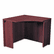 HON105810NN 10500 Series Curved Corner Workstation, 18 x 36 x 36 x 18 x 29-1/2h, Mahogany By HON COMPANY