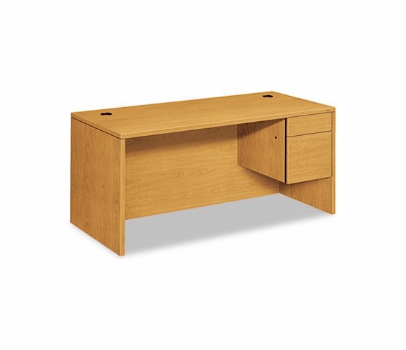 HON10583RCC 10500 "L" Workstation Right 3/4-Height Pedestal Desk, 66 x 30 x 29-1/2, Harvest By HON COMPANY