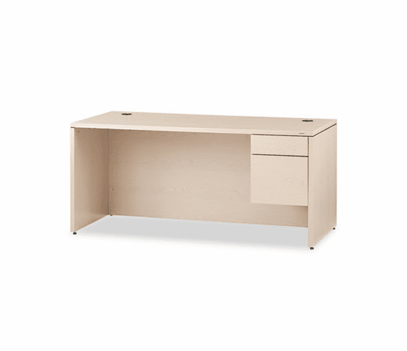 HON10583RDD 10500 "L" Workstation Right 3/4-Height Ped Desk, 66w x 30d x 29-1/2h, Nat Maple By HON COMPANY