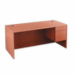 HON10583RJJ 10500 "L" Workstation Right 3/4-Height Pedestal Desk, 66 x 30 x 29-1/2, Henna CY By HON COMPANY