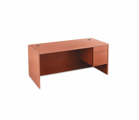 HON10583RJJ 10500 "L" Workstation Right 3/4-Height Pedestal Desk, 66 x 30 x 29-1/2, Henna CY By HON COMPANY