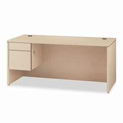 HON10584LDD 10500 "L" Workstation Left 3/4-Height Pedestal Desk, 66 x 30 x 29-1/2, Nat Maple By HON COMPANY