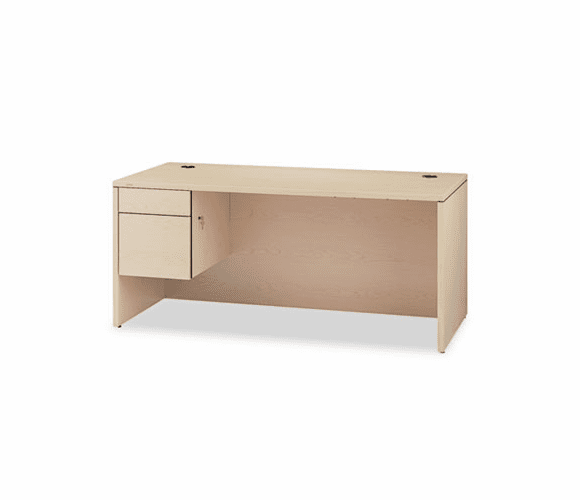 HON10584LDD 10500 "L" Workstation Left 3/4-Height Pedestal Desk, 66 x 30 x 29-1/2, Nat Maple By HON COMPANY