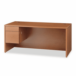 HON10584LHH 10500 "L" Workstation Left 3/4-Height Pedestal Desk, 66 x 30 x 29-1/2,Bourbon CY By HON COMPANY