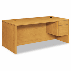 HON10585RCC 10500 Large "L" or "U" Workstation Right 3/4-Height Ped Desk, 72 x 36, Mahogany By HON COMPANY
