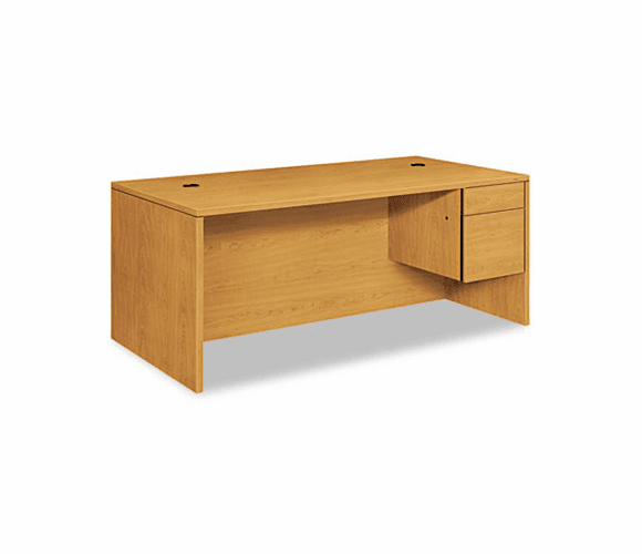 HON10585RCC 10500 Large "L" or "U" Workstation Right 3/4-Height Ped Desk, 72 x 36, Mahogany By HON COMPANY