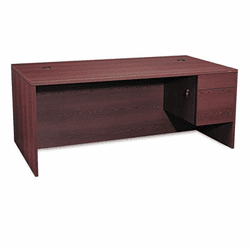 HON10585RNN 10500 Large "L" or "U" Workstation Right 3/4-Height Ped Desk, 72w x 36d, Harvest By HON COMPANY