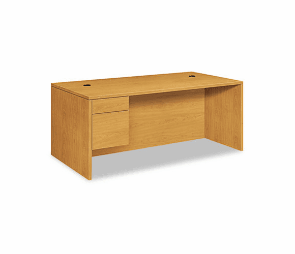 HON10586LCC 10500 Large "L" or "U" Workstation Left 3/4-Height Ped Desk, 72w x 36d, Harvest By HON COMPANY
