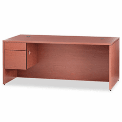HON10586LJJ 10500 Large "L" Workstation Left 3/4-Height Pedestal Desk, 72w x 36d, Henna CY By HON COMPANY