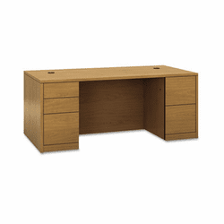 HON105890CC 10500 Series Double Pedestal Desk, Full-Height Pedestals, 72w x 36d, Harvest By HON COMPANY