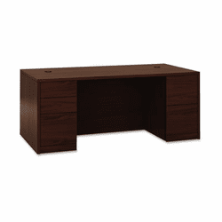 HON105890NN 10500 Series Double Pedestal Desk, Full-Height Pedestals, 72w x 36d, Mahogany By HON COMPANY