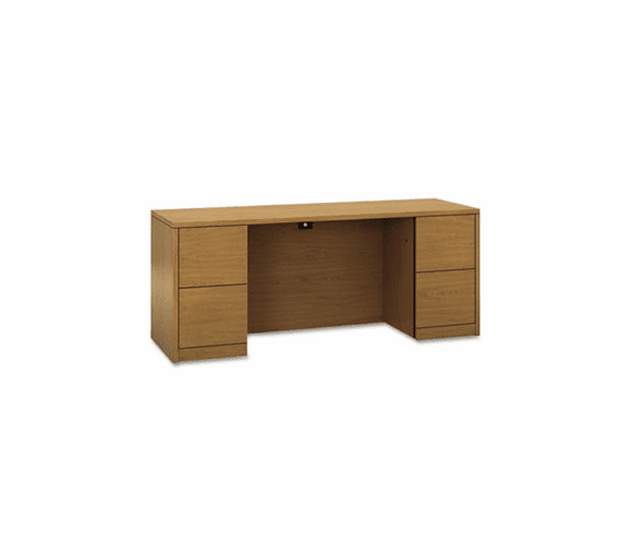 HON105900CC 10500 Series Kneespace Credenza With Full-Height Pedestals, 72w x 24d, Harvest By HON COMPANY