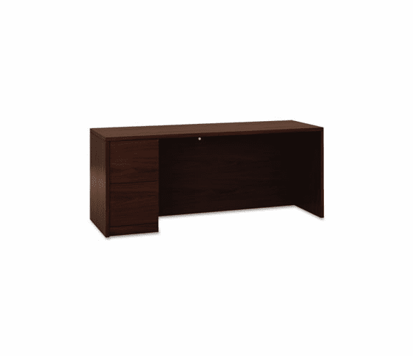 HON105904LNN 10500 Series Full-Height Left Pedestal Credenza, 72 x 24 x 29-1/2, Mahogany By HON COMPANY