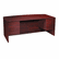 HON10595NN 10500 Series Bow Front Desk, 3/4-Height Dbl Peds, 72 x 36 x 29-1/2, Mahogany By HON COMPANY