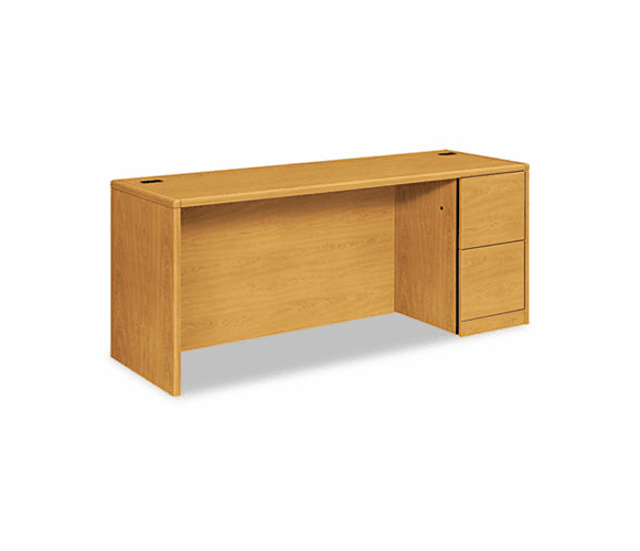 HON10707RCC 10700 Series Right Pedestal Credenza, 72w x 24d x 29-1/2h, Harvest By HON COMPANY
