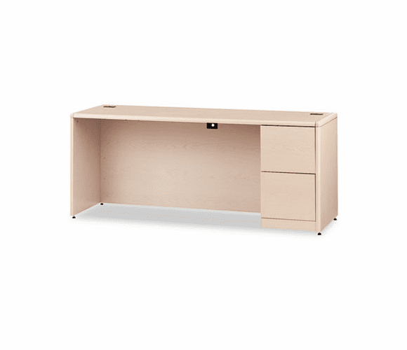 HON10707RDD 10700 Series Right Pedestal Credenza, 72w x 24d x 29-1/2h, Natural Maple By HON COMPANY