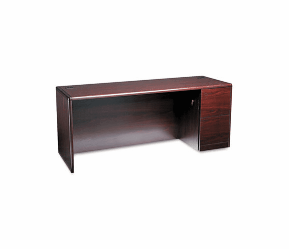 HON10707RNN 10700 Series Right Pedestal Credenza, 72w x 24d x 29-1/2h, Mahogany By HON COMPANY