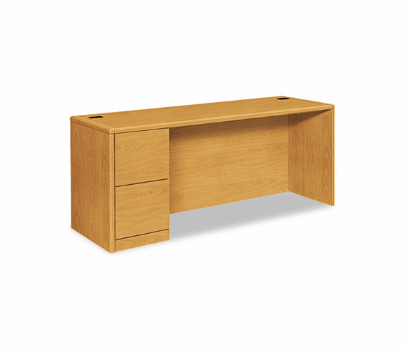 HON10708LCC 10700 Series Left Pedestal Credenza, 72w x 24d x 29-1/2h, Harvest By HON COMPANY