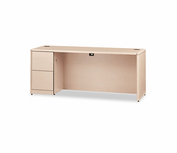 HON10708LDD 10700 Series Left Pedestal Credenza, 72w x 24d x 29-1/2h, Natural Maple By HON COMPANY