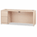 HON10708LDD 10700 Series Left Pedestal Credenza, 72w x 24d x 29-1/2h, Natural Maple By HON COMPANY