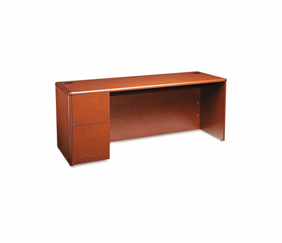 HON10708LJJ 10700 Series Left Pedestal Credenza, 72w x 24d x 29-1/2h, Henna Cherry By HON COMPANY