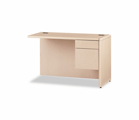 HON10715RDD 10700 "L" Workstation Return, 3/4 Height Right Pedestal, 48 x 24, Natural Maple By HON COMPANY
