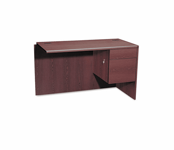 HON10715RNN 10700 "L" Workstation Return, Right 3/4 Pedestal, 48w x 24d x 29-1/2h, Mahogany By HON COMPANY