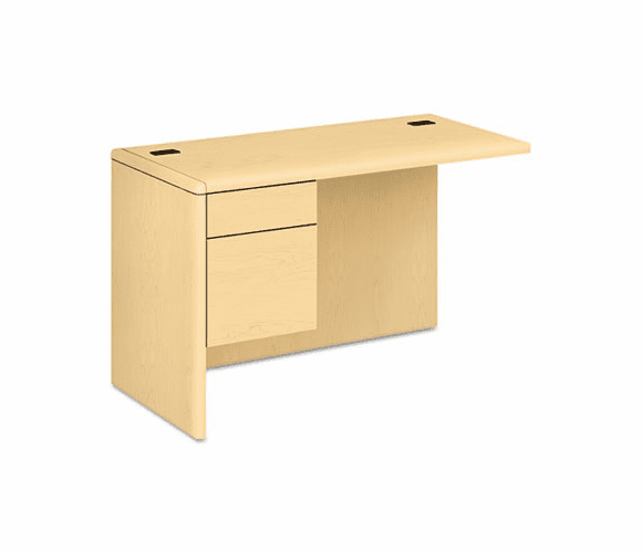 HON10716LDD 10700 "L" Workstation Return, 3/4 Height Left Pedestal, 48w x 24d, Natural Maple By HON COMPANY