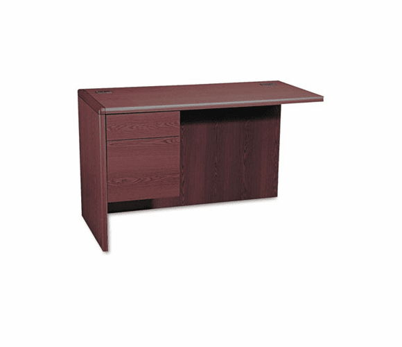 HON10716LNN 10700 "L" Workstation Return, Left 3/4 Pedestal, 48w x 24d x 29-1/2h, Mahogany By HON COMPANY