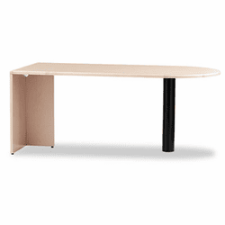 HON10721DD 10700 Series Peninsula, Steel Support Column, 72w x 36d x 29-1/2h, Natural Maple By HON COMPANY
