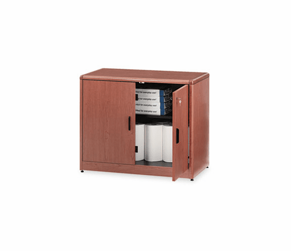 HON107291HH 10700 Series Locking Storage Cabinet, 36w x 20d x 29-1/2h, Bourbon Cherry By HON COMPANY