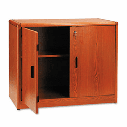 HON107291JJ 10700 Series Locking Storage Cabinet, 36w x 20d x 29-1/2h, Henna Cherry By HON COMPANY