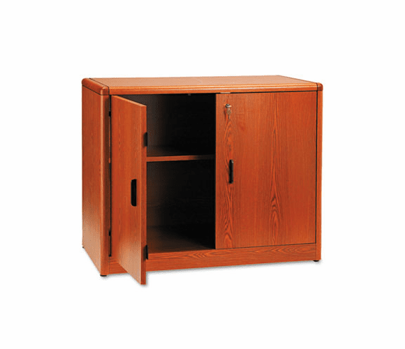 HON107291JJ 10700 Series Locking Storage Cabinet, 36w x 20d x 29-1/2h, Henna Cherry By HON COMPANY