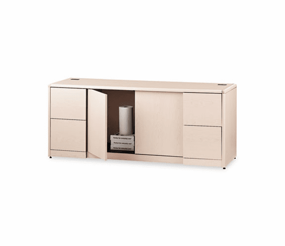 HON10742DD 10700 Series Credenza w/Doors, 72w x 24d x 29-1/2h, Natural Maple By HON COMPANY