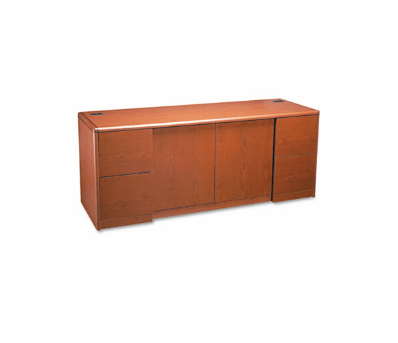 HON10742JJ 10700 Series Credenza With Doors, 72w x 24d x 29-1/2h, Henna Cherry By HON COMPANY