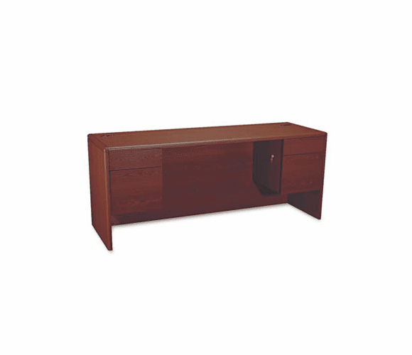 HON10743NN 10700 Kneespace Credenza, 3/4 Height Pedestals, 72w x 24d x 29-1/2h, Mahogany By HON COMPANY