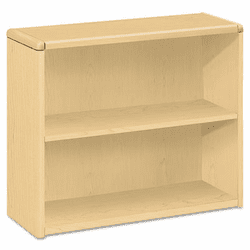 HON10752DD 10700 Series Bookcase, 2 Shelves, 36w x 13-1/8d x 29-5/8h, Natural Maple By HON COMPANY