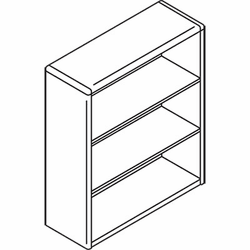 HON10753DD 10700 Series Bookcase, 3 Shelves, 36w x 13-1/8d x 43-3/8h, Natural Maple By HON COMPANY