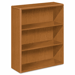 HON10753HH 10700 Series Bookcase, 3 Shelves, 36w x 13-1/8d x 43-3/8h, Bourbon Cherry By HON COMPANY