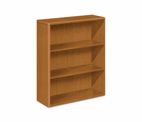 HON10753HH 10700 Series Bookcase, 3 Shelves, 36w x 13-1/8d x 43-3/8h, Bourbon Cherry By HON COMPANY