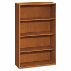 HON10754HH 10700 Series Bookcase, 4 Shelves, 36w x 13-1/8d x 57-1/8h, Bourbon Cherry By HON COMPANY