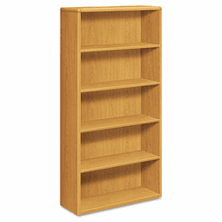 HON10755C 10700 Series Bookcase, 5 Shelves, 36w x 13-1/8d x 71h, Harvest By HON COMPANY